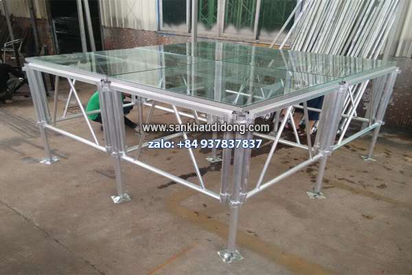 Aluminium wedding board Glass